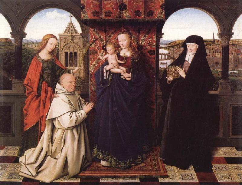 Jan Van Eyck Virgin and Child with Saints and Donor china oil painting image